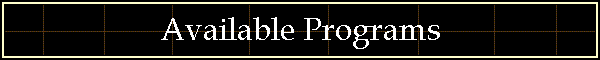 Available Programs